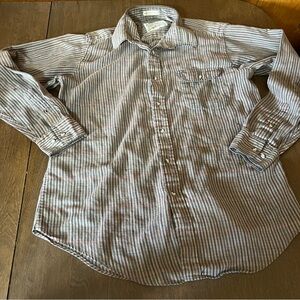 London Fog Outdoors Unlimited Mens Plaid Button Down Shirt Brown size Medium